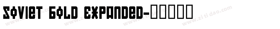 Soviet Bold Expanded字体转换